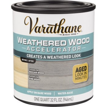 Rust-Oleum 313835 Varathane Weathered Wood Accelerator ~ Quart